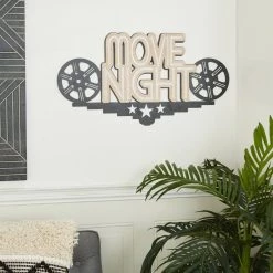 Best Sale 🎉 White MDF Industrial Wall Decor, 15" x 29" x 1" by Ivory and Iris 😍 -Cheap Ivory and Iris Store D508202S 6