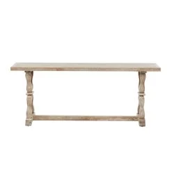 Flash Sale ❤️ Brown Fir Farmhouse Bench, 20" x 47" x 12" by Ivory and Iris ✔️ -Cheap Ivory and Iris Store D508219S 4