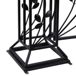 Discount ⌛ Black Tin Traditional Garden Arbor, 65" x 70" x 15" by Ivory and Iris 👍 -Cheap Ivory and Iris Store D508221S 8