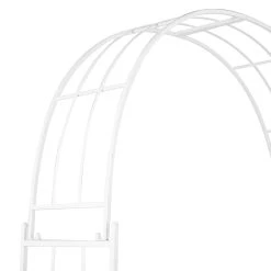 Best reviews of 👍 White Iron Contemporary Garden Arbor, 91" x 54" x 15" by Ivory and Iris ❤️ -Cheap Ivory and Iris Store D508222S 6