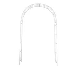 Best reviews of 👍 White Iron Contemporary Garden Arbor, 91" x 54" x 15" by Ivory and Iris ❤️ -Cheap Ivory and Iris Store D508222S 7