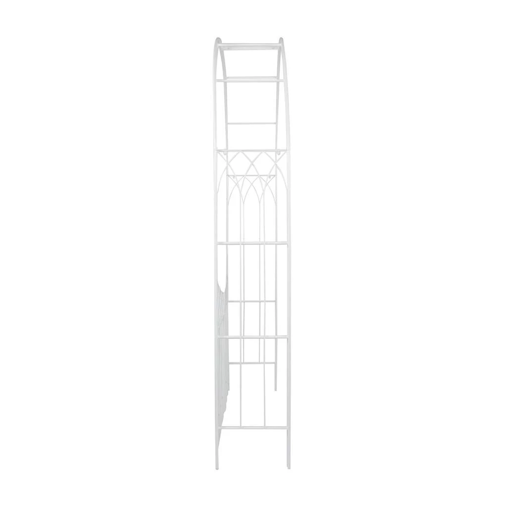 Brand new π White Iron Traditional Garden Arbor, 86" x 55" x 14" by Ivory and Iris π 2 Brand new π White Iron Traditional Garden Arbor, 86" x 55" x 14" by Ivory and Iris π - Image 2