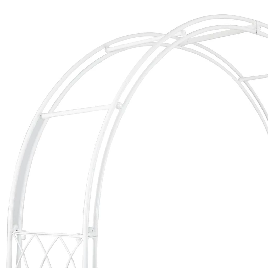 Brand new π White Iron Traditional Garden Arbor, 86" x 55" x 14" by Ivory and Iris π 7 Brand new π White Iron Traditional Garden Arbor, 86" x 55" x 14" by Ivory and Iris π - Image 7