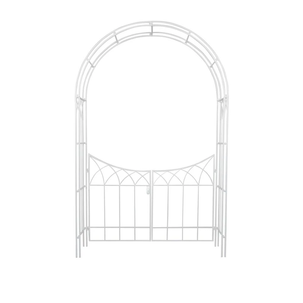 Brand new π White Iron Traditional Garden Arbor, 86" x 55" x 14" by Ivory and Iris π 8 Brand new π White Iron Traditional Garden Arbor, 86" x 55" x 14" by Ivory and Iris π - Image 8