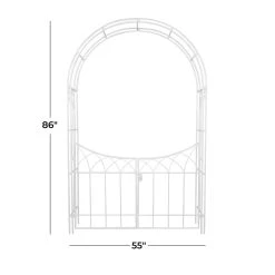 Brand new π White Iron Traditional Garden Arbor, 86" x 55" x 14" by Ivory and Iris π 18 Brand new π White Iron Traditional Garden Arbor, 86" x 55" x 14" by Ivory and Iris π -Cheap Ivory and Iris Store D508225S 9