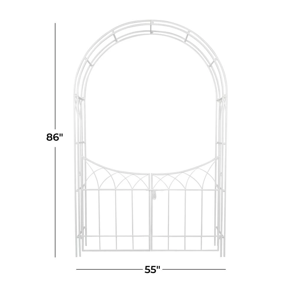 Brand new π White Iron Traditional Garden Arbor, 86" x 55" x 14" by Ivory and Iris π 9 Brand new π White Iron Traditional Garden Arbor, 86" x 55" x 14" by Ivory and Iris π - Image 9