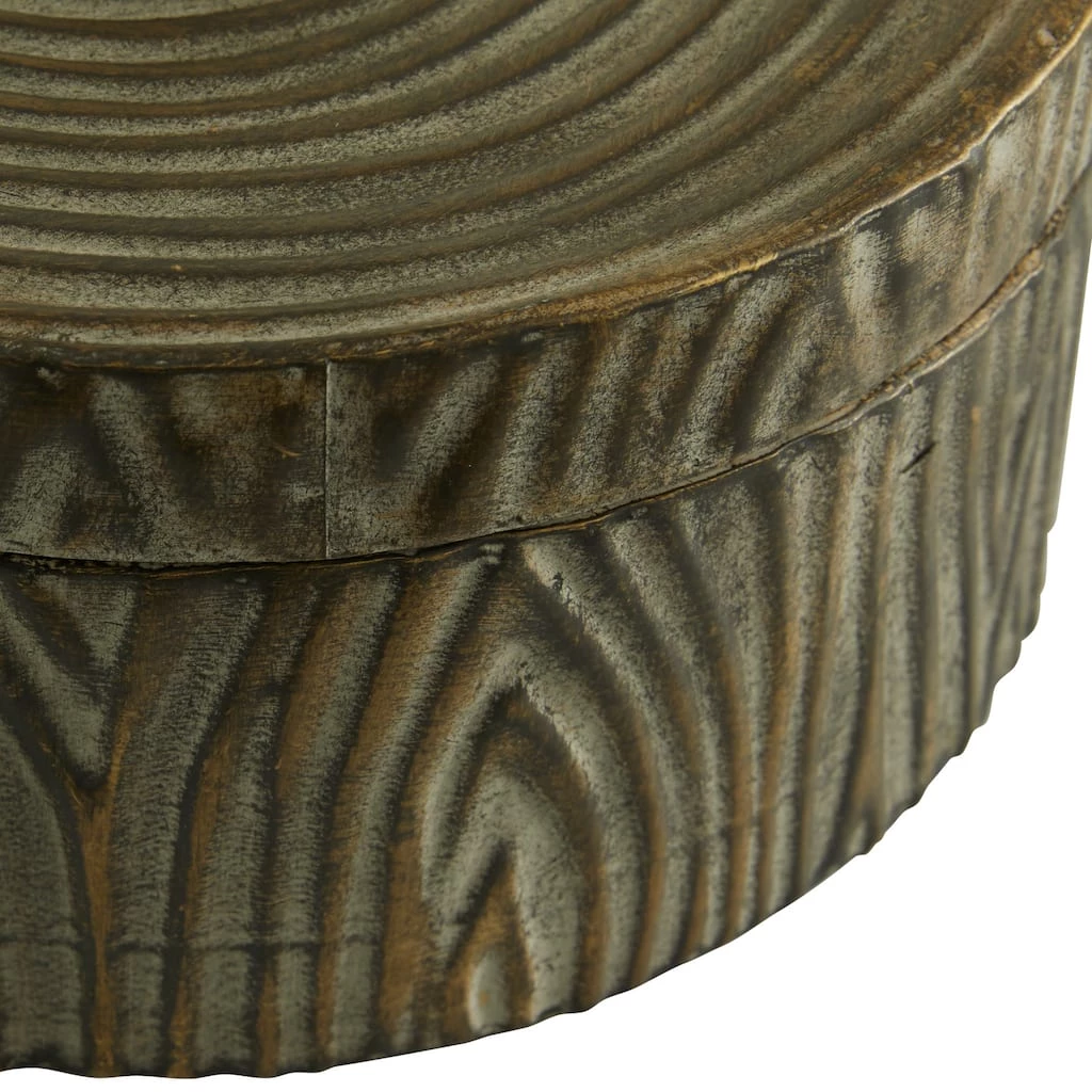 Brand new π Set of 2" Bronze Metal Vintage Decorative Jar, 6", 7.25" by Ivory and Iris π 4 Brand new π Set of 2" Bronze Metal Vintage Decorative Jar, 6", 7.25" by Ivory and Iris π - Image 4