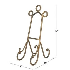 Coupon 🌟 16" Gold Metal Traditional Easel by Ivory and Iris 🔥 -Cheap Ivory and Iris Store D508280S 8