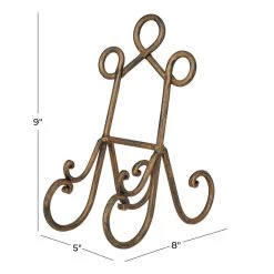 New 🌟 9" Brown Metal Traditional Easel by Ivory and Iris ⭐ -Cheap Ivory and Iris Store D508283S 8
