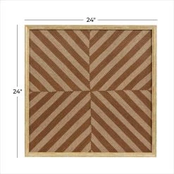 New 😉 Brown Canvas Contemporary Wall Decor, 24" x 24" x 2" by Ivory and Iris ✔️ -Cheap Ivory and Iris Store D508288S 7