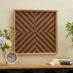 New 😉 Brown Canvas Contemporary Wall Decor, 24" x 24" x 2" by Ivory and Iris ✔️ -Cheap Ivory and Iris Store D508288S 8