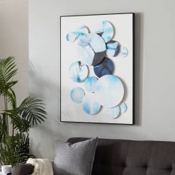 Cheapest 🔥 White Canvas Contemporary Wall Art, 40" x 30" x 3" by Ivory and Iris 🤩 -Cheap Ivory and Iris Store D508289S 12