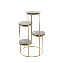Hot Sale 😀 Black Iron Glam Plantstand, 31" x 17" x 17" by Ivory and Iris ❤️ -Cheap Ivory and Iris Store D508300S 5