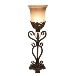 Brand new ✔️ Set of 2" Brown Metal Mediterranean Uplight, 9" x 30" by Ivory and Iris 🔥