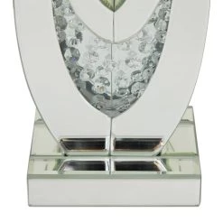 Coupon 🔔 Set of 2 Clear MDF Glam Candle Holder, 17" x 6" x 4" by Ivory and Iris 👏 -Cheap Ivory and Iris Store D508315S 5