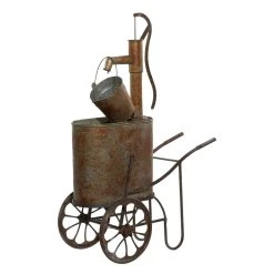 Wholesale 𧨠Brown Metal Farmhouse Fountains, 44" x 31" x 16" by Ivory and Iris βοΈ