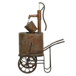 Wholesale 🧨 Brown Metal Farmhouse Fountains, 44" x 31" x 16" by Ivory and Iris ✔️ -Cheap Ivory and Iris Store D508340S 4