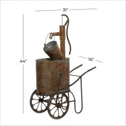 Wholesale 🧨 Brown Metal Farmhouse Fountains, 44" x 31" x 16" by Ivory and Iris ✔️ -Cheap Ivory and Iris Store D508340S 7