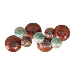 Buy 😍 Brown Tin Rustic Floral Wall Decor, 44" x 20" by Ivory and Iris 🤩