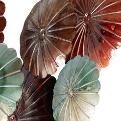 Buy 😍 Brown Tin Rustic Floral Wall Decor, 44" x 20" by Ivory and Iris 🤩 -Cheap Ivory and Iris Store D509764S 6