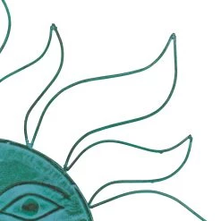 Deals 😍 Turquoise Metal Eclectic Wall Decor, 30" by Ivory and Iris 👏 -Cheap Ivory and Iris Store D509765S 4