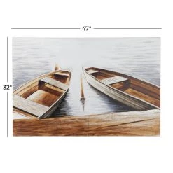 Hot Sale 🌟 Brown Fir Coastal Wall Art, 32" x 47" x 2" by Ivory and Iris 🎉 -Cheap Ivory and Iris Store D509788S 5