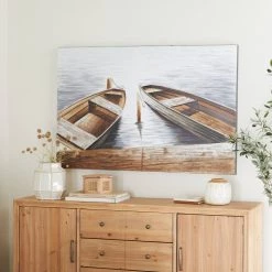 Hot Sale 🌟 Brown Fir Coastal Wall Art, 32" x 47" x 2" by Ivory and Iris 🎉 -Cheap Ivory and Iris Store D509788S 6