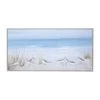Promo 🤩 Blue Polystone Coastal Framed Wall Art, 28" x 55" x 2" by Ivory and Iris 😉