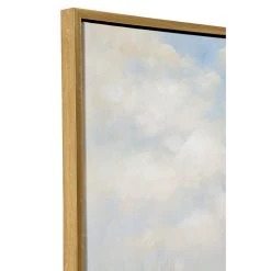 Best Pirce 🥰 Blue Coastal Beach Canvas Wall Art, 40" x 40" by Ivory and Iris 🤩 -Cheap Ivory and Iris Store D509792S 3