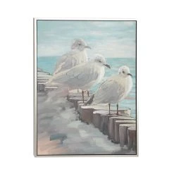 Brand new π White Coastal Birds Canvas Wall Art, 47" x 36" by Ivory and Iris 𧨠10 Brand new π White Coastal Birds Canvas Wall Art, 47" x 36" by Ivory and Iris 𧨠-Cheap Ivory and Iris Store D509793S 3