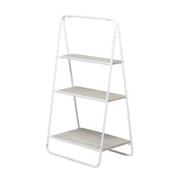 Wholesale 🌟 White Iron Farmhouse Shelving Unit, 36" x 13" x 20" by Ivory and Iris 🎁