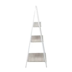 Wholesale 🌟 White Iron Farmhouse Shelving Unit, 36" x 13" x 20" by Ivory and Iris 🎁 -Cheap Ivory and Iris Store D509845S 3