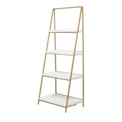 Brand new β€οΈ Gold Iron Contemporary Shelving Unit, 24" x 24" x 16" by Ivory and Iris π§¨