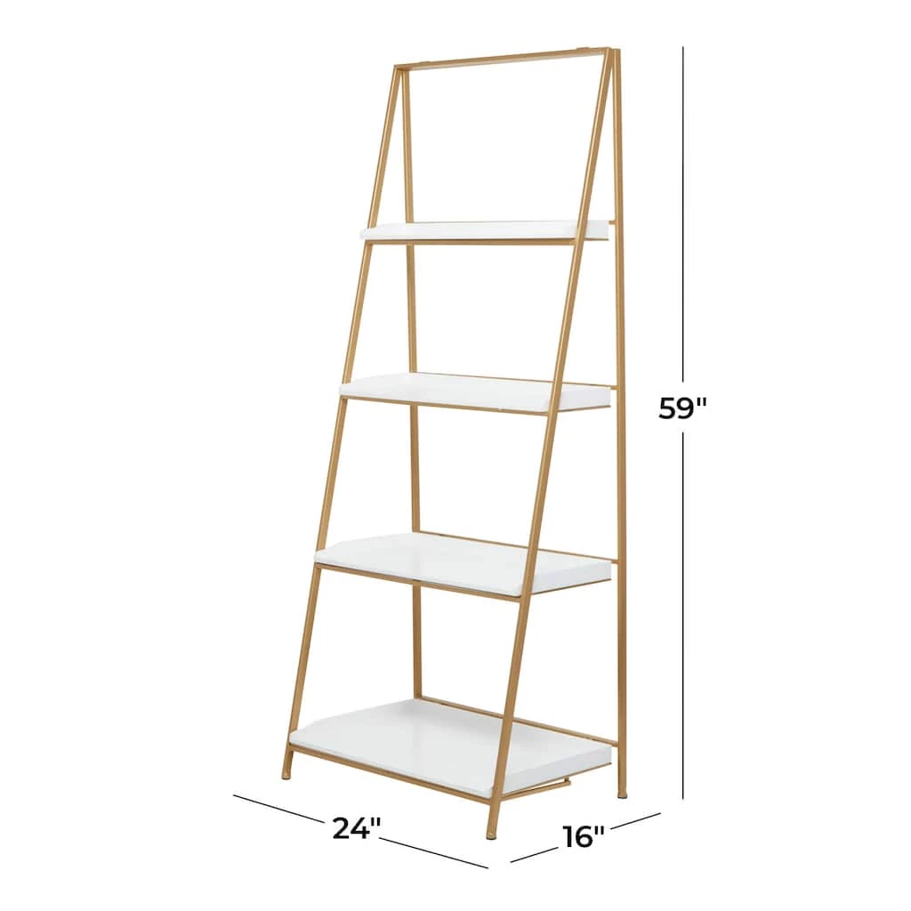 Brand new ❤️ Gold Iron Contemporary Shelving Unit, 24" x 24" x 16" by Ivory and Iris 🧨 7 Brand new ❤️ Gold Iron Contemporary Shelving Unit, 24" x 24" x 16" by Ivory and Iris 🧨 - Image 7