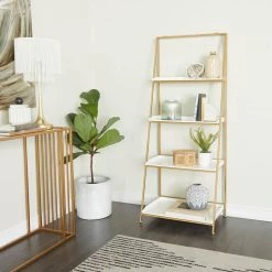 Brand new ❤️ Gold Iron Contemporary Shelving Unit, 24" x 24" x 16" by Ivory and Iris 🧨 15 Brand new ❤️ Gold Iron Contemporary Shelving Unit, 24" x 24" x 16" by Ivory and Iris 🧨 -Cheap Ivory and Iris Store D509846S 8