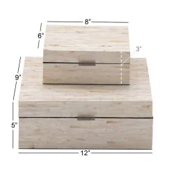 Top 10 🧨 White 👩 Mother of Pearl Coastal Box Set by Ivory and Iris 👏 -Cheap Ivory and Iris Store D510866S 7