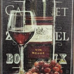 Best reviews of 🔥 Set of 2 Black Linen Traditional Wine Wall Art, 20" x 39" by Ivory and Iris ❤️ -Cheap Ivory and Iris Store D510873S 3