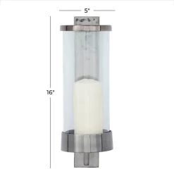 Wholesale ⌛ Grey Aluminum Contemporary Wall Sconce, 16" x 5" x 7" by Ivory and Iris ⭐ 12 Wholesale ⌛ Grey Aluminum Contemporary Wall Sconce, 16" x 5" x 7" by Ivory and Iris ⭐ -Cheap Ivory and Iris Store D510899S 6