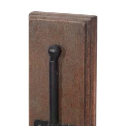 Wholesale 😉 Brown Mango Wood Traditional Candle Wall Sconce, 21" x 9" x 4" by Ivory and Iris 😀 -Cheap Ivory and Iris Store D510900S 4