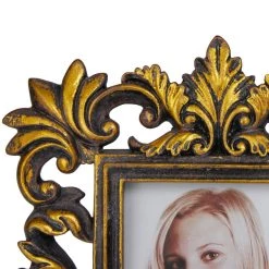 Outlet 🧨 3 Pack Brass Polystone Traditional Photo Frames by Ivory and Iris 😀 -Cheap Ivory and Iris Store D510903S 4