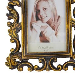 Outlet 🧨 3 Pack Brass Polystone Traditional Photo Frames by Ivory and Iris 😀 -Cheap Ivory and Iris Store D510903S 5