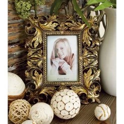 Promo ⭐ 2 Pack Gold Polystone Traditional 4" x 6" Frames by Ivory and Iris 🧨 -Cheap Ivory and Iris Store D510904S 13