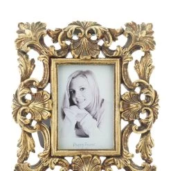 Promo ⭐ 2 Pack Gold Polystone Traditional 4" x 6" Frames by Ivory and Iris 🧨 -Cheap Ivory and Iris Store D510904S 9
