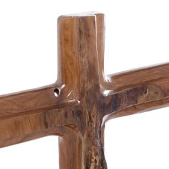 Discount 🎉 Brown Teak Wood Eclectic Style Table Decor 22" x 15" x 6" by Ivory and Iris ✔️ -Cheap Ivory and Iris Store D511224S 4