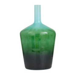 Discount ❤️ Green Glass Modern Vase, 21" x 12" x 12" by Ivory and Iris 😍
