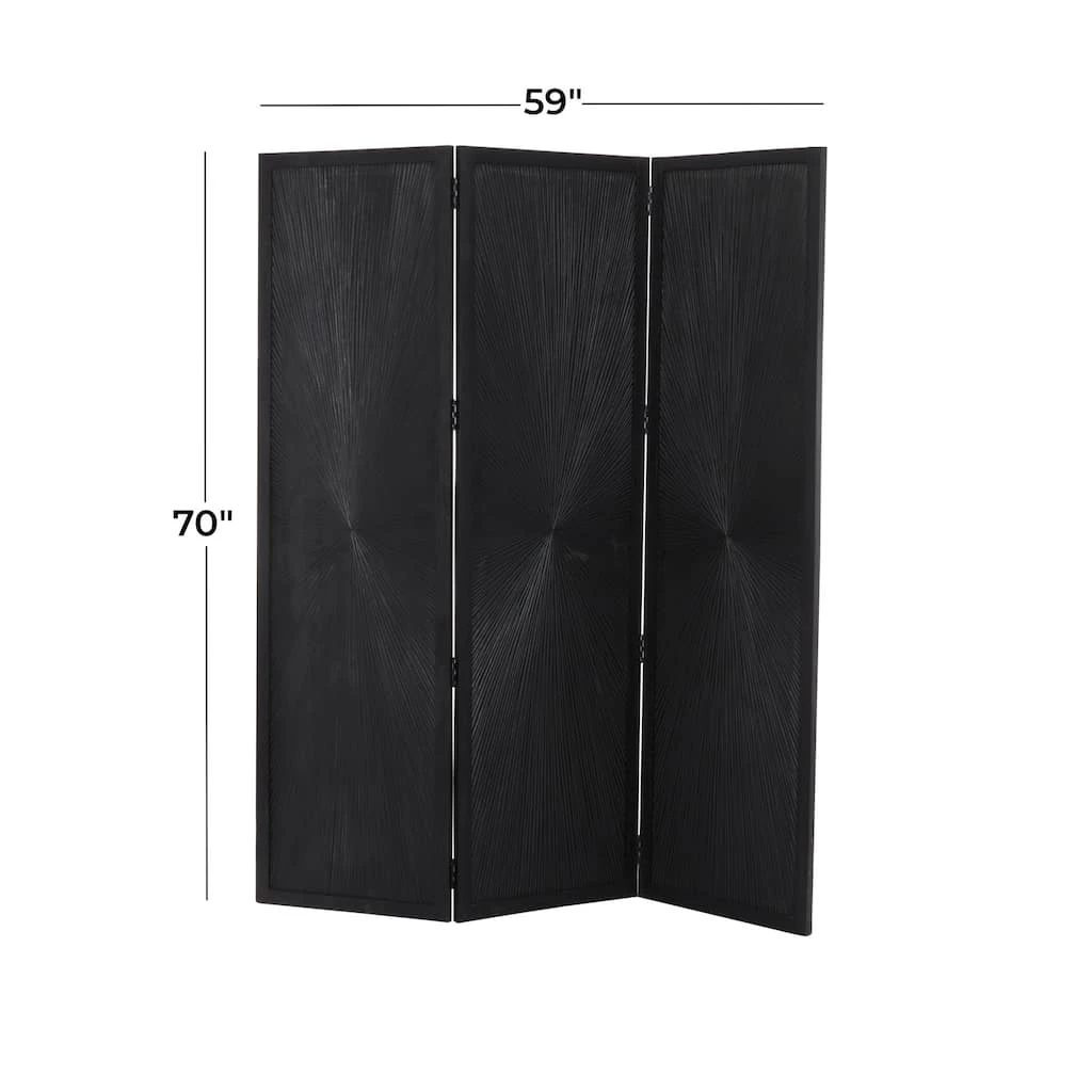Brand new π Black Mango Wood Contemporary Room Divider Screen, 70" x 59" by Ivory and Iris π 6 Brand new π Black Mango Wood Contemporary Room Divider Screen, 70" x 59" by Ivory and Iris π - Image 6