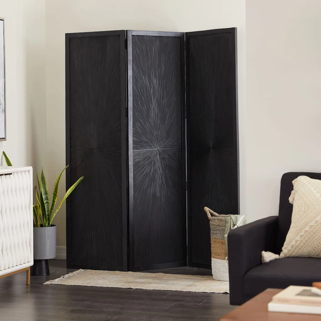 Brand new π Black Mango Wood Contemporary Room Divider Screen, 70" x 59" by Ivory and Iris π 7 Brand new π Black Mango Wood Contemporary Room Divider Screen, 70" x 59" by Ivory and Iris π - Image 7