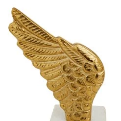 Hot Sale 🌟 10" Angel Wing Aluminum Bookend Set by Ivory and Iris 🎉 -Cheap Ivory and Iris Store D511350S 3