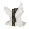 Best Sale 👍 Modern Rooster Farmhouse Dolomite Bookend Set by Ivory and Iris 😀