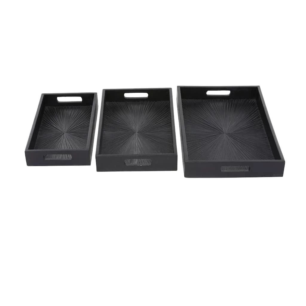 Best reviews of ⌛ Set of 3" Black Wood Contemporary Trays, 3" x 16" x 10" by Ivory and Iris ✨ 8 Best reviews of ⌛ Set of 3" Black Wood Contemporary Trays, 3" x 16" x 10" by Ivory and Iris ✨ - Image 8